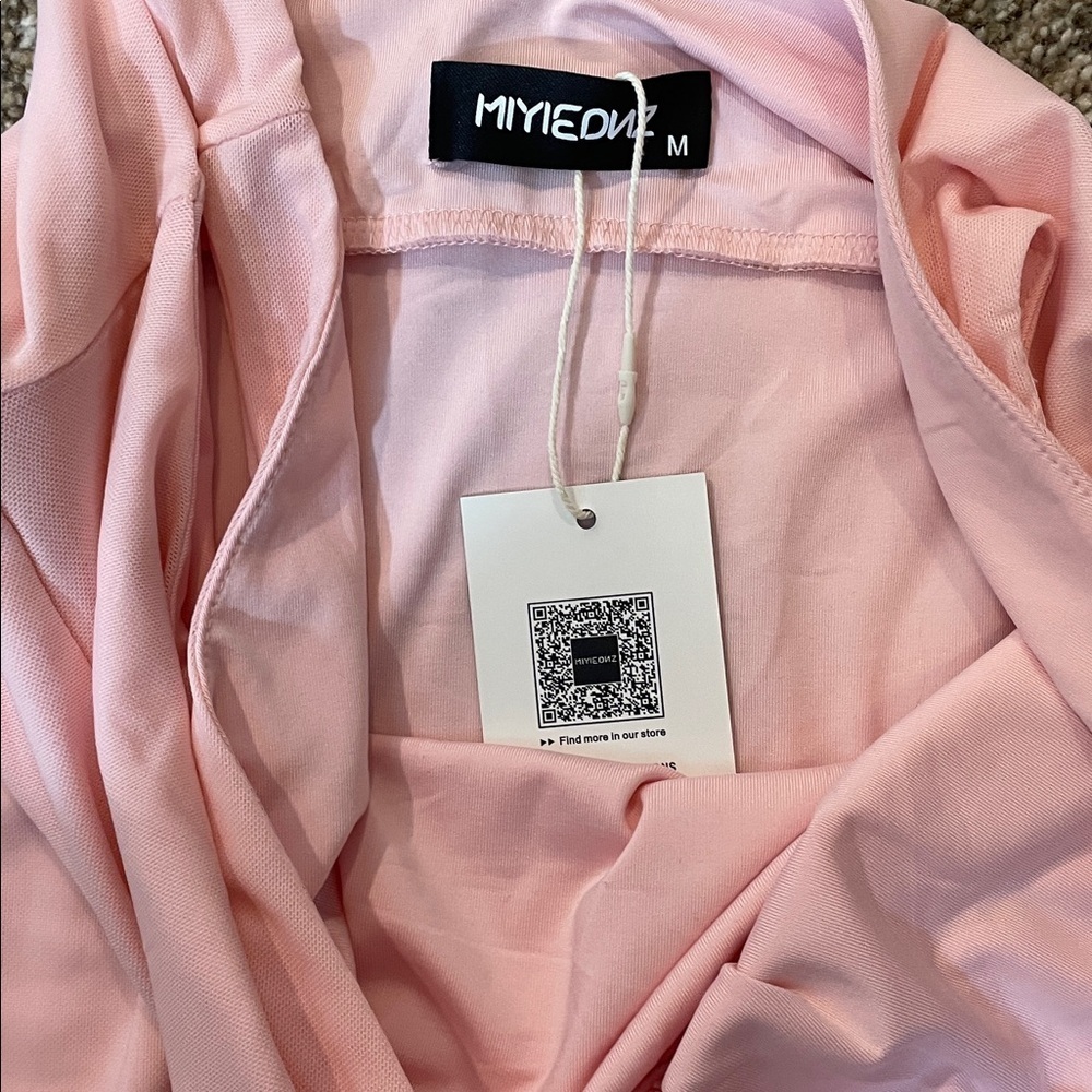 ⚫️Elegant Pink Sleeveless Dress - Picture 4 of 4